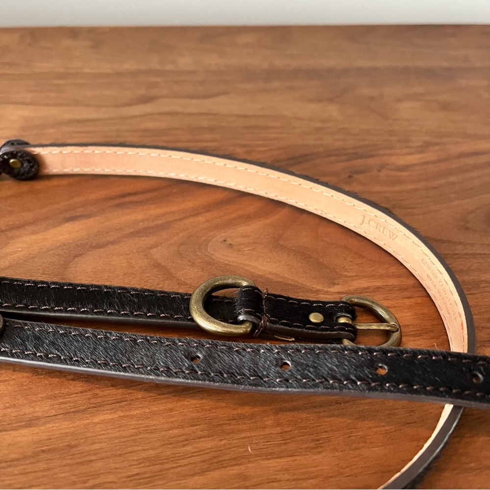 J. Crew Cow Leather & Chain Belt - Picture 3 of 4